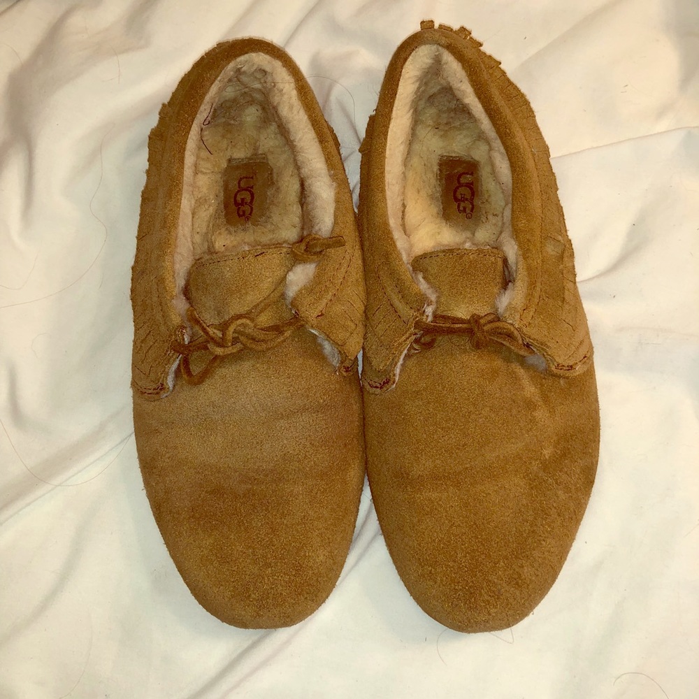 UGG Nikola Sheepskin Suede Moccasin
